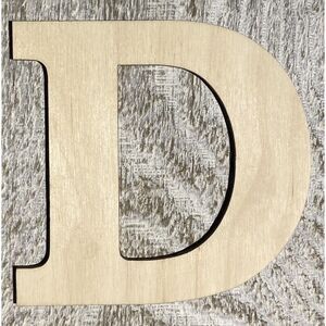 Wood Letter - 1/4" Plywood - Font01 - 10" - D